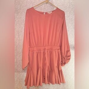 Main Strip Pink Long Sleeve Romper